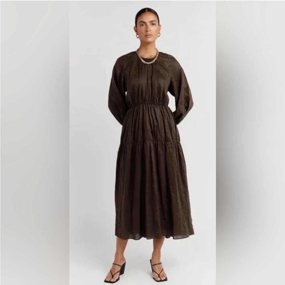 DISSH Impala Dress dark brown Size 2 - Picture 3 of 7